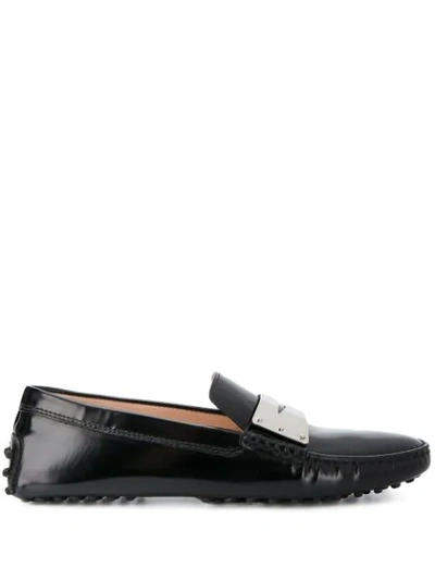 Tod's Women's Women's Patent Leather Penny Driving Loafers In Black