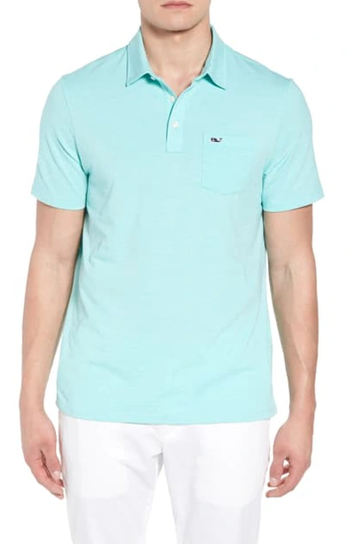 Vineyard Vines Edgartown Polo Shirt In Capri Blue