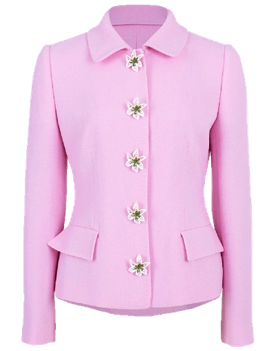 Dolce & Gabbana Lily Jacket And Skirt Set In Rosa
