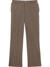 BURBERRY POCKET DETAIL WOOL TAILORED TROUSERS