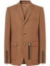 BURBERRY ZIP DETAIL JACKET