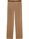 BURBERRY WOOL FLANNEL TAILORED TROUSERS