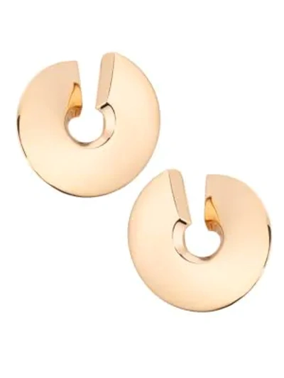 Vhernier Verso 18k Rose Gold Large Clip-on Earrings