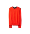 Tory Burch Cashmere Pullover In Red/tory Navy