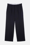 AMI ALEXANDRE MATTIUSSI WIDE FIT PLEATED TROUSERS,H19T40024213816928