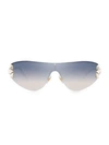 MIU MIU 48MM Embellished Shield Sunglasses