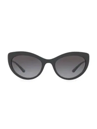 Dolce & Gabbana Dg6124 53mm Cat Eye Sunglasses In Black