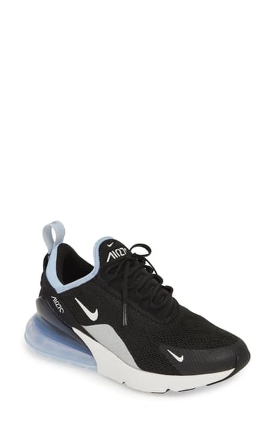 Nike Air Max 270 Premium Sneaker In Black/ Aluminum/ Summit White
