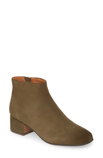 Gentle Souls By Kenneth Cole Ella Bootie In Olive Suede