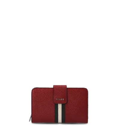 Bally Red Leather Wallet