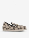 GUCCI Logo-print wool loafers,5120-10004-3459040609