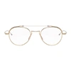 THOM BROWNE THOM BROWNE GOLD AND SILVER TBX912 GLASSES