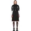 NOIR KEI NINOMIYA NOIR KEI NINOMIYA BLACK HARNESS BACK TRENCH COAT