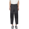 COMME DES GARÇONS HOMME DEUX COMME DES GARCONS HOMME DEUX GREY TWO-TONE TROUSERS