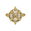 GUCCI GUCCI GOLD STUDDED PEARL RING