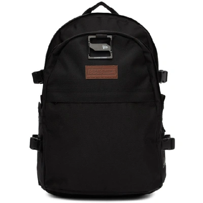 Yohji Yamamoto New Era Logo-embroidered Canvas Backpack In Black