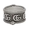 GUCCI SILVER GG MARMONT RING