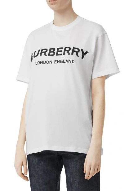 Burberry Carrick Kingdom Graphic Tee In White