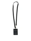 ALEXANDER MCQUEEN LEATHER CARD HOLDER WITH KEY RING