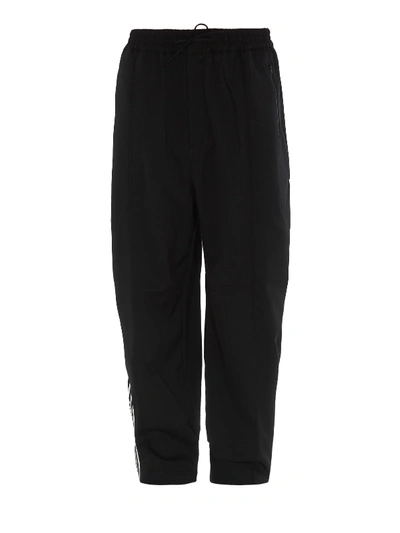 Y-3 Wool Blend Tracksuit Pants In Black