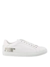 PHILIPP PLEIN LOW TOP LEATHER SNEAKERS