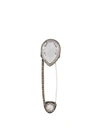 ALEXANDER MCQUEEN CRYSTAL EMBELLISHED BROOCH