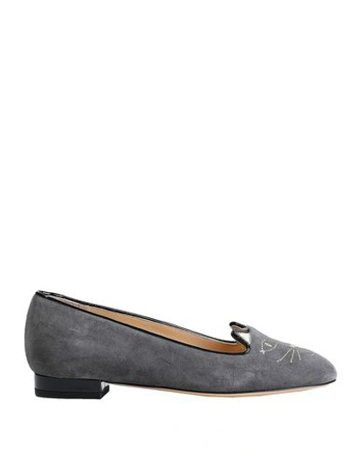 Charlotte Olympia Loafers In Grey