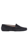 Tod's Loafers In Steel Grey