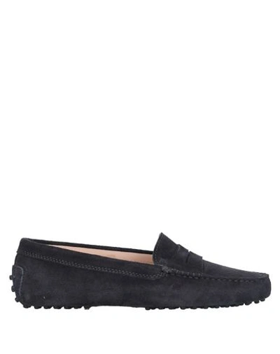 Tod's Loafers In Steel Grey