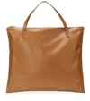 JIL SANDER LEATHER TOTE,P00422514