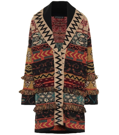 Etro Jacquard Knit Cardigan In Multicolor