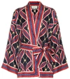 GUCCI PRINTED SILK BLOUSE,P00399755