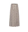 GUCCI GG PLEATED JERSEY MIDI SKIRT,P00399873