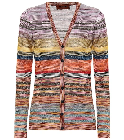 Missoni Multicolor-striped Button-front Cardigan In Multicoloured