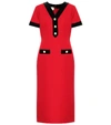 GUCCI WOOL AND SILK MIDI DRESS,P00416005