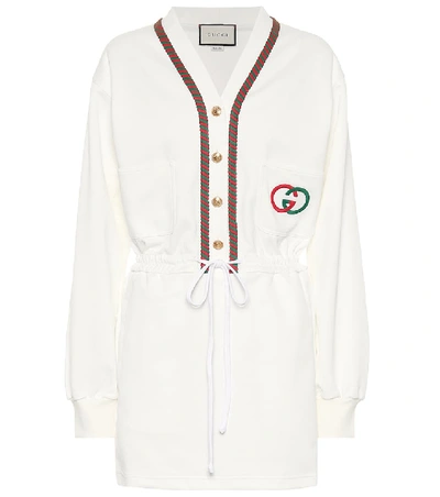 Gucci Technical Jersey Dress In White