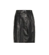 MAX MARA MANILA EMBOSSED LEATHER SKIRT,P00420193