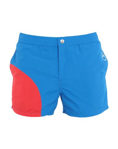 Kenzo Swim Shorts In Bright Blue