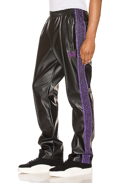 Needles Track Trouser In Black,purple