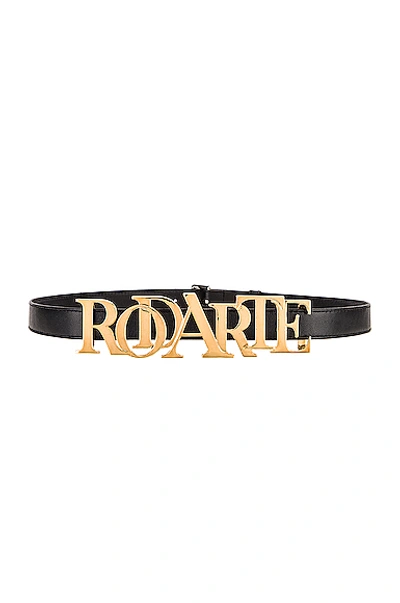 Rodarte Buckle Belt In Gold & Black