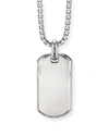 David Yurman The Streamline Collection Sterling Silver Tag Enhancer Pendant In Silver
