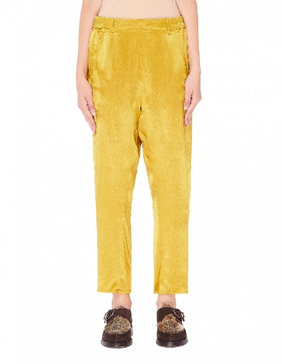 Ann Demeulemeester Golden Cropped Trousers