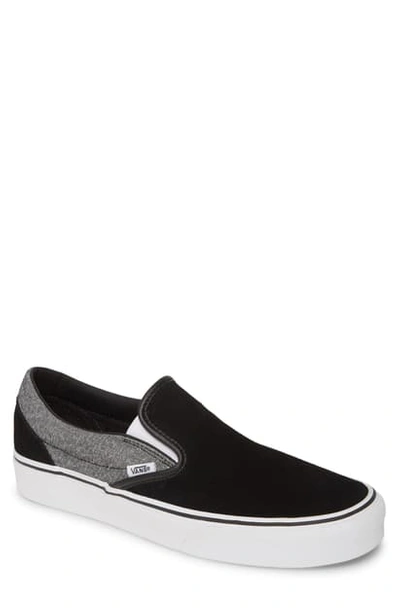 Vans Classic Slip On Trainers Black In Suiting/ Black