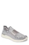Apl Athletic Propulsion Labs Techloom Bliss Knit Running Shoe In Heather Grey/ Pristine