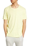 Atm Anthony Thomas Melillo Slub Knit Space Dye Tee In Lemon