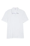 James Perse Short-sleeved Cotton Polo Shirt In White