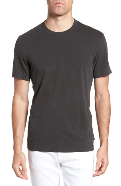 James Perse Crewneck Jersey T-shirt In Carbon Pigment