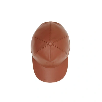 Burberry Monogram Motif Leather Baseball Cap