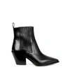 AEYDE KATE BLACK LEATHER ANKLE BOOTS,3599330