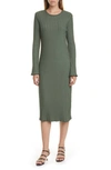 Simon Miller Wells Rib Midi Dress In Forest - Nord Exclusive